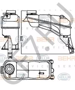 210 500 05 49 Компенсационный бак, охлаждающая жидкость MERCEDES-BENZ в городе Ростов-на-Дону