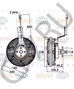 51.06630.0087 Сцепление, вентилятор радиатора MAN в городе Ростов-на-Дону